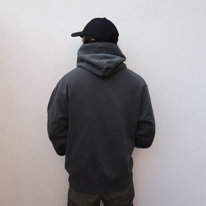 HKDGRP "LEATHER EMBLEM" HOODIE