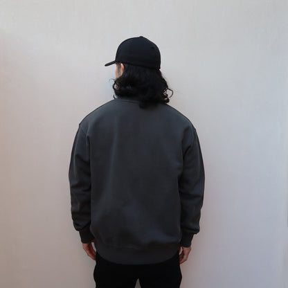 HKDGRP "LEATHER EMBLEM" CREW SWEAT