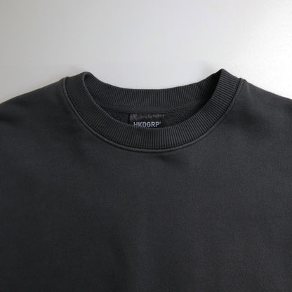 HKDGRP "LEATHER EMBLEM" CREW SWEAT